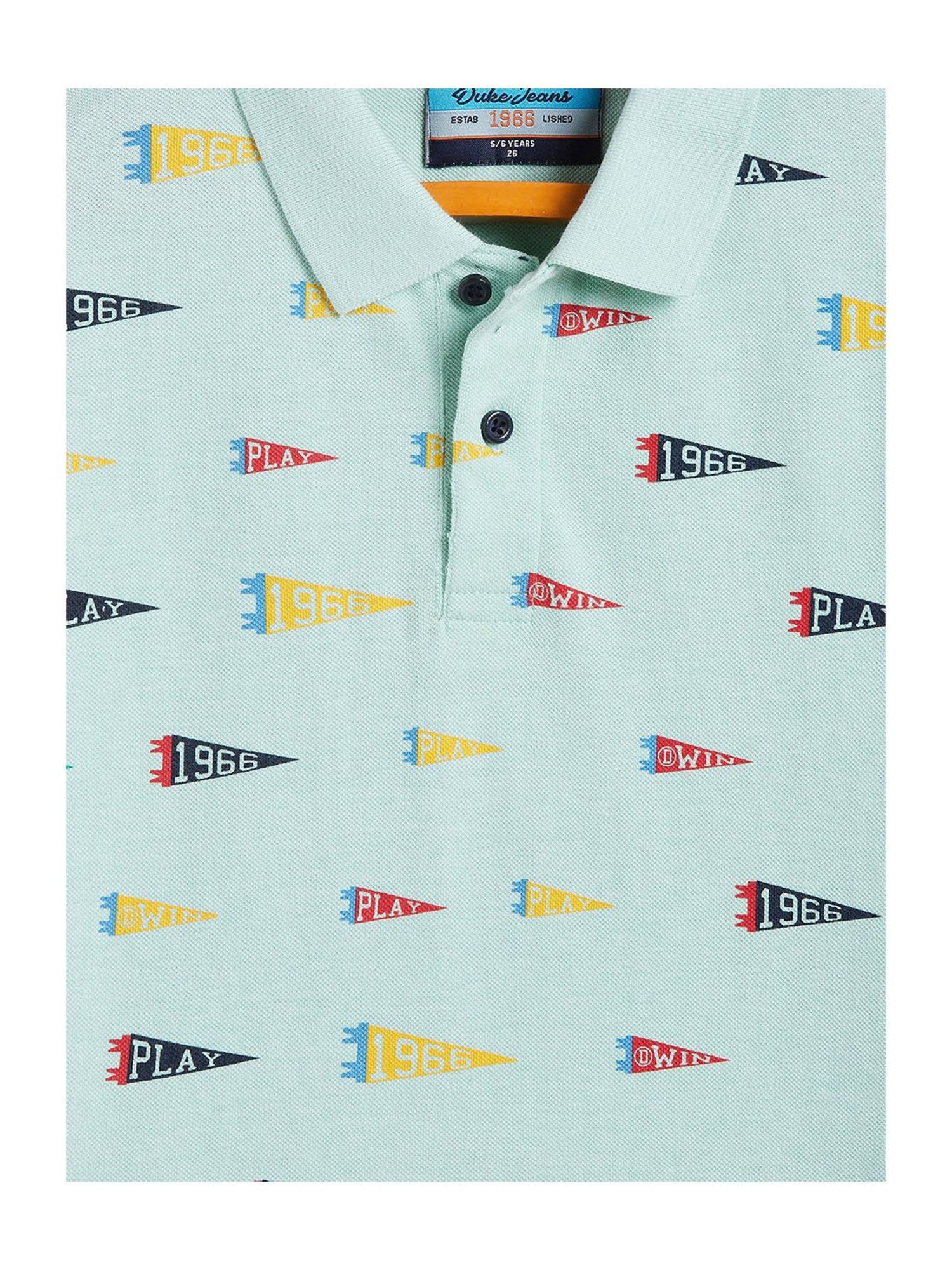 Pantaloons Junior Multicolor Cotton Striped Polo T-Shirt