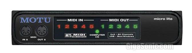 MOTU Micro Lite 5x5 USB MIDI Interface