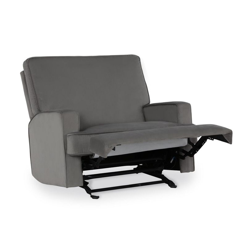 Baby Relax Addison Double Rocker Recliner Chair - Gray