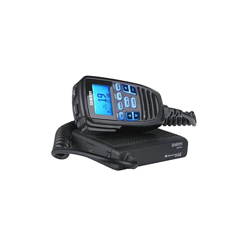 CMX760 Bearcat Off Road Series Compact Mobile CB Radio 40Channel Operation UltraCompact for Easy Mounting Large 7Color Backlit LCD Display on Mic with Builtin Speaker Mic Black