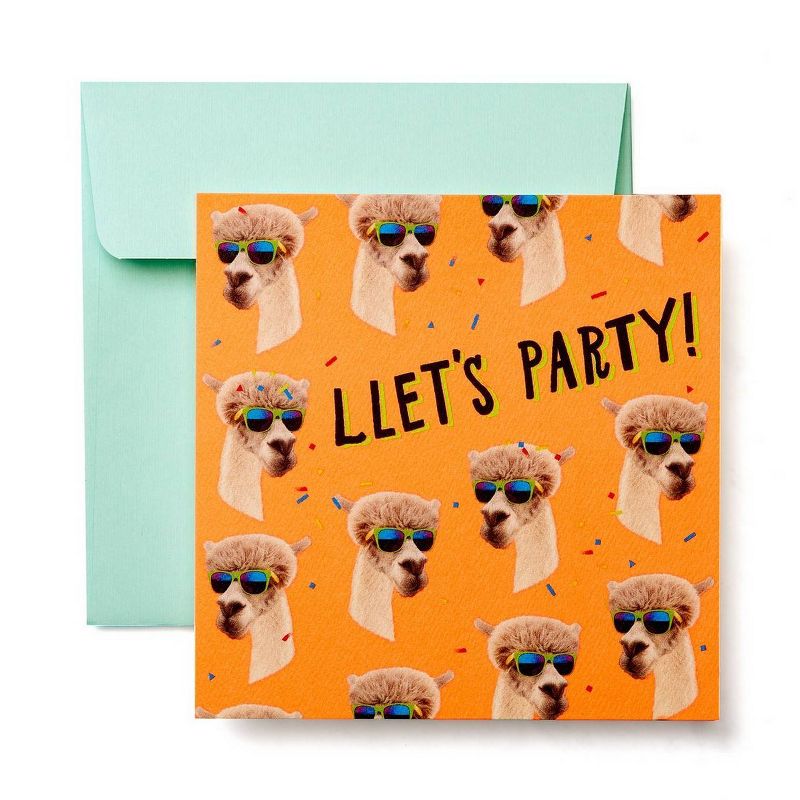 Birthday Card Funny Llamas