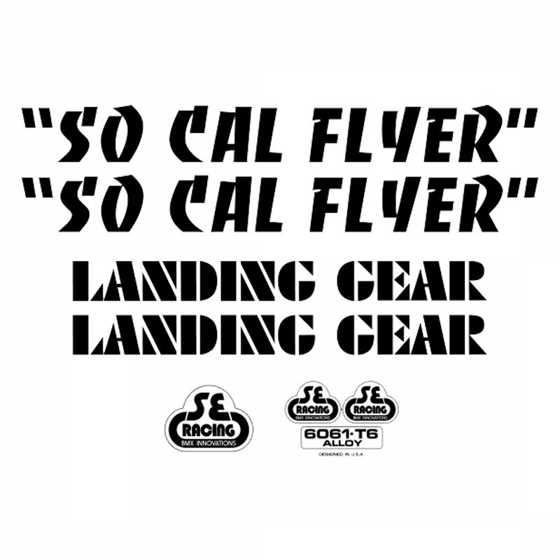 Se Bikes Socal Flyer Decal Set Sticker/Decal