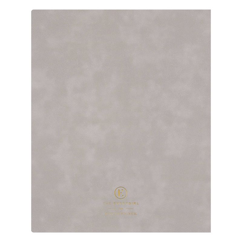 2021 The Everygirl Planner 8" x 10" Faux Leather Weekly/Monthly Bookbound Mist - Blue Sky