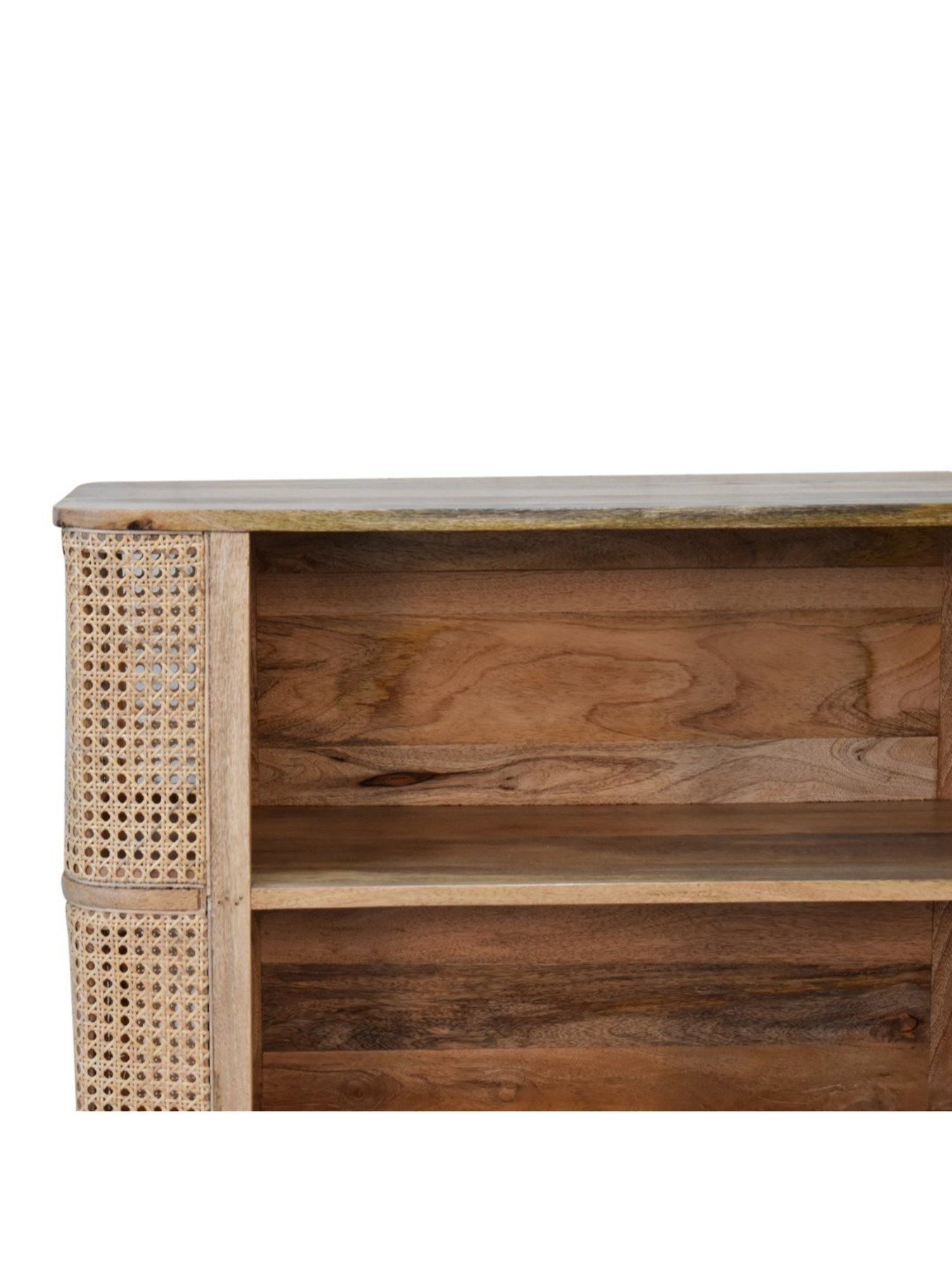 Artisan Furniture Larissa Open Brown Wood Cabinet