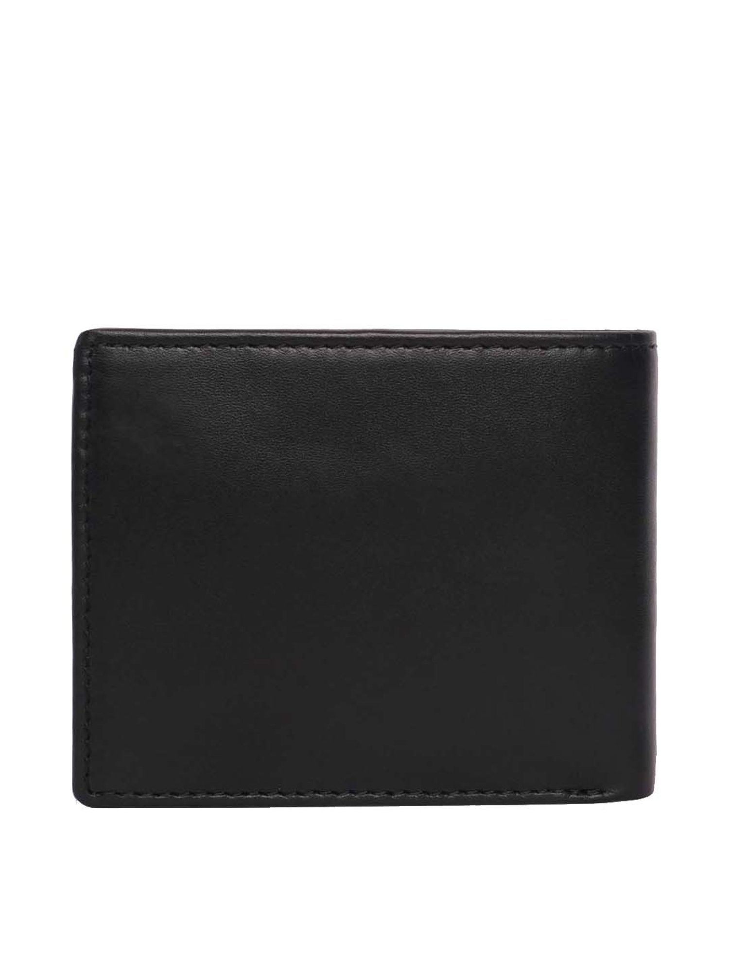 BELWABA Black Casual Leather Bi-Fold Wallet for Men