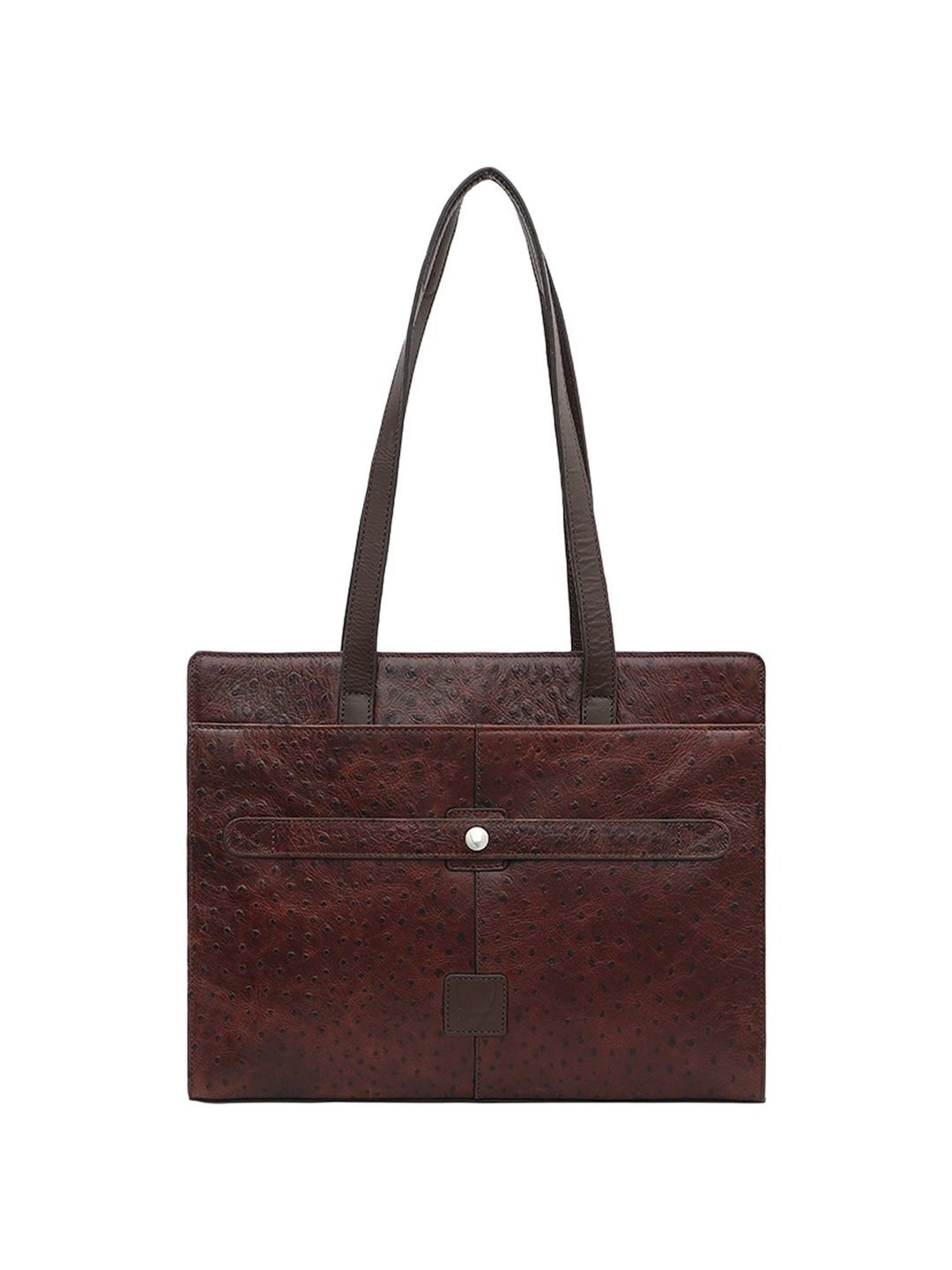 Hidesign Gatwick-04 Brown Textured Laptop Bag