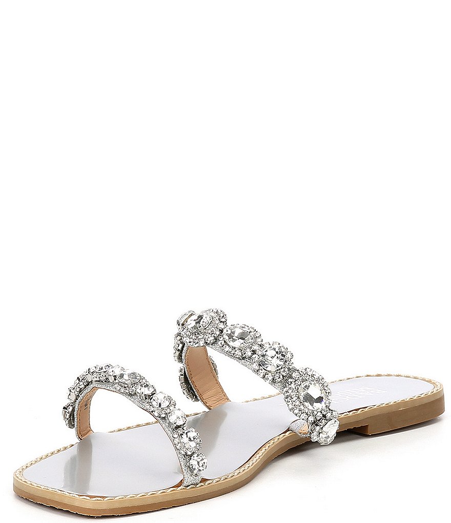 Badgley Mischka Reed Jeweled Strap Detail Sandals