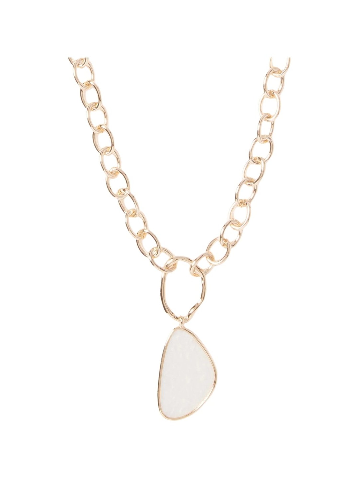 Forever New Elka Metal Edge Pendant Necklace