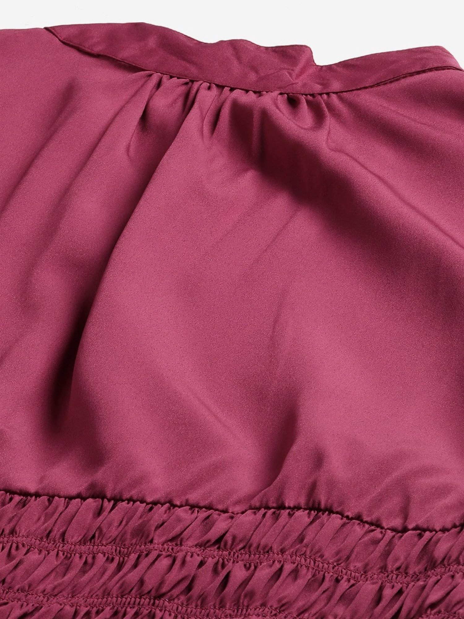 Melon by PlusS Maroon Round Neck Top