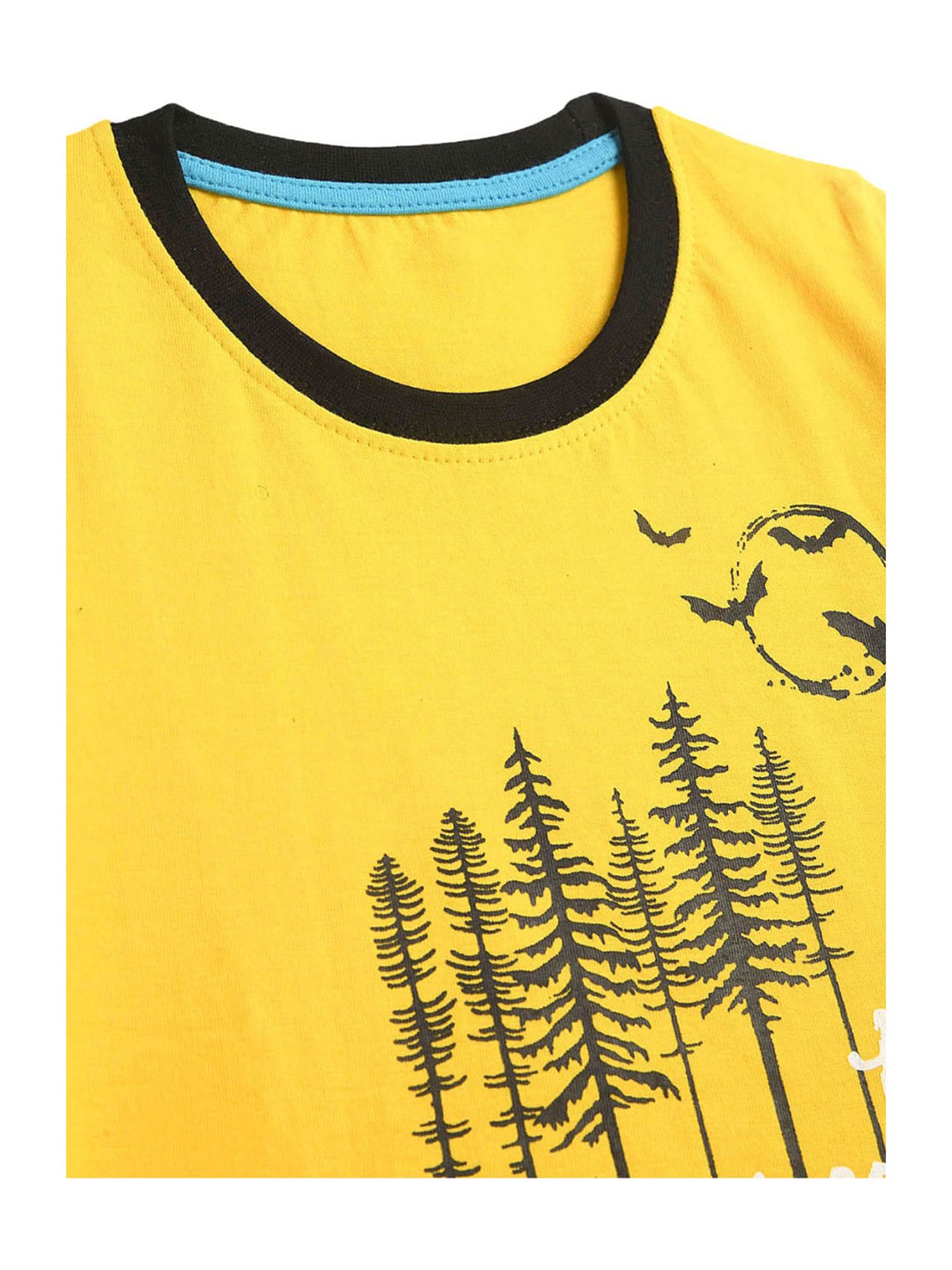 Kids Craft Yellow Cotton Printed T-Shirt & Shorts