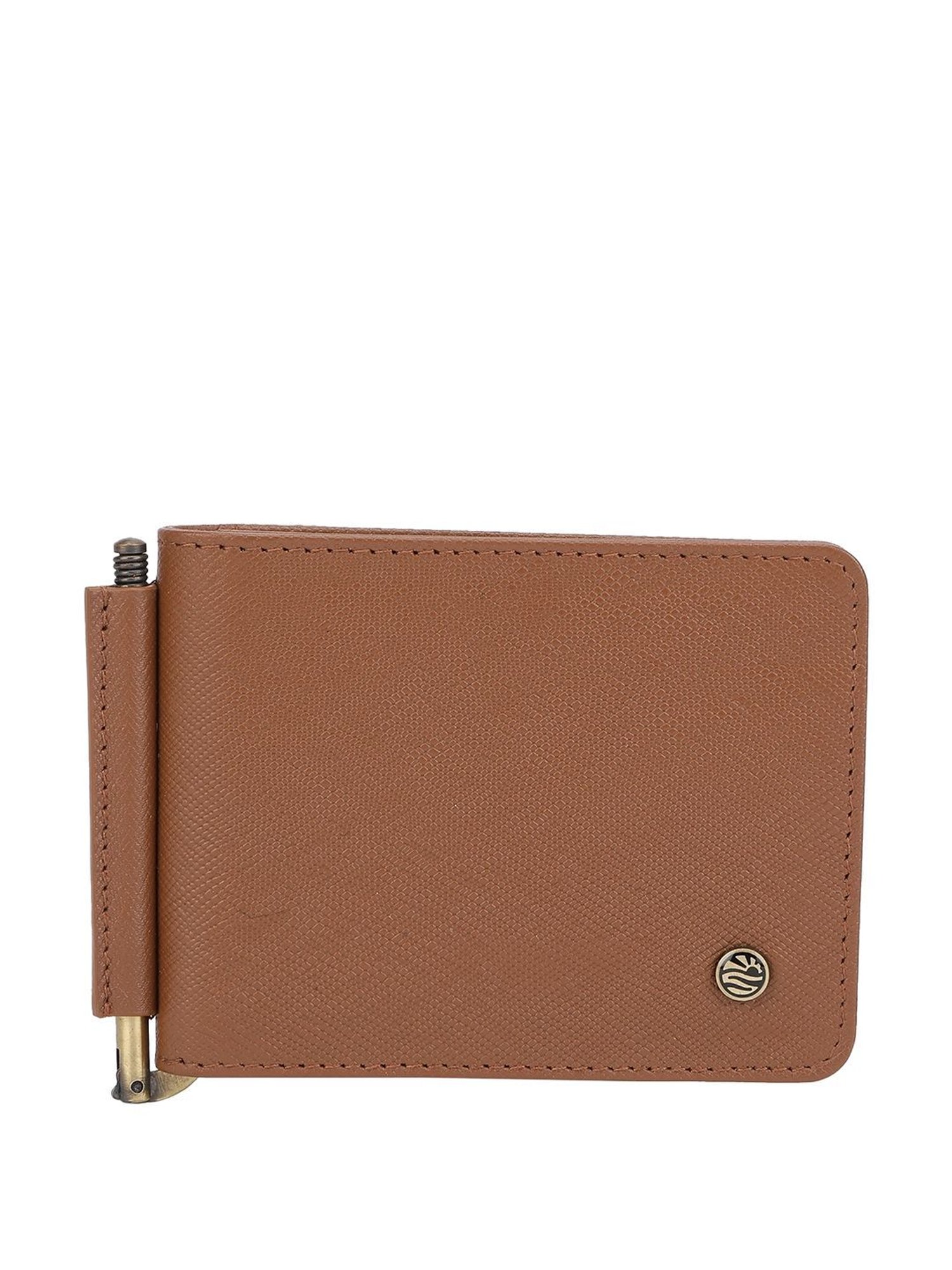 PERQUISITE Brown Casual Leather Bi-Fold Wallet for men