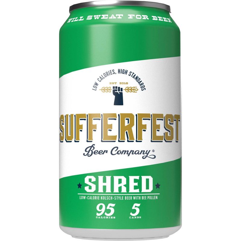 Sufferfest Shred Low-Calorie Kolsch-Style Beer - 6pk/12 fl oz Cans