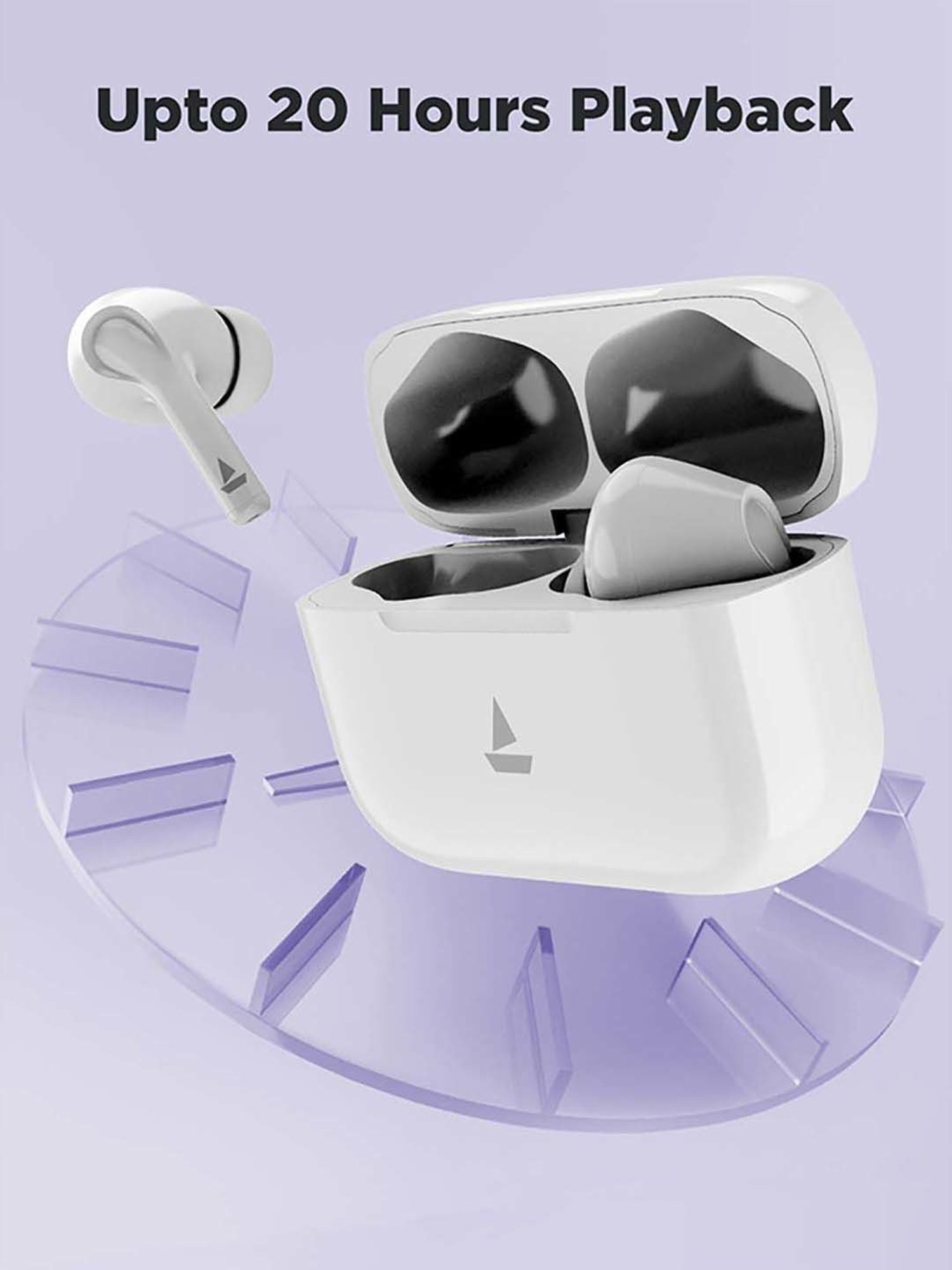 boAt Airdopes 163 M In the Ear Bluetooth Headset with ASAP Charge (White)