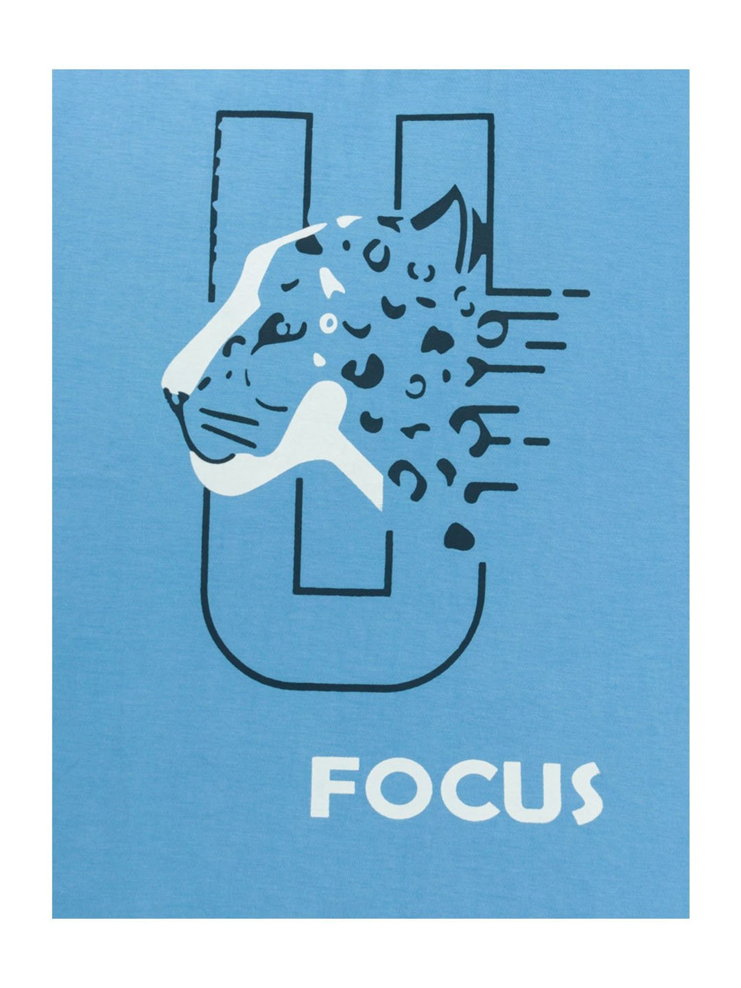 Todd N Teen Kids Printed Blue & Navy T-Shirt with Joggers