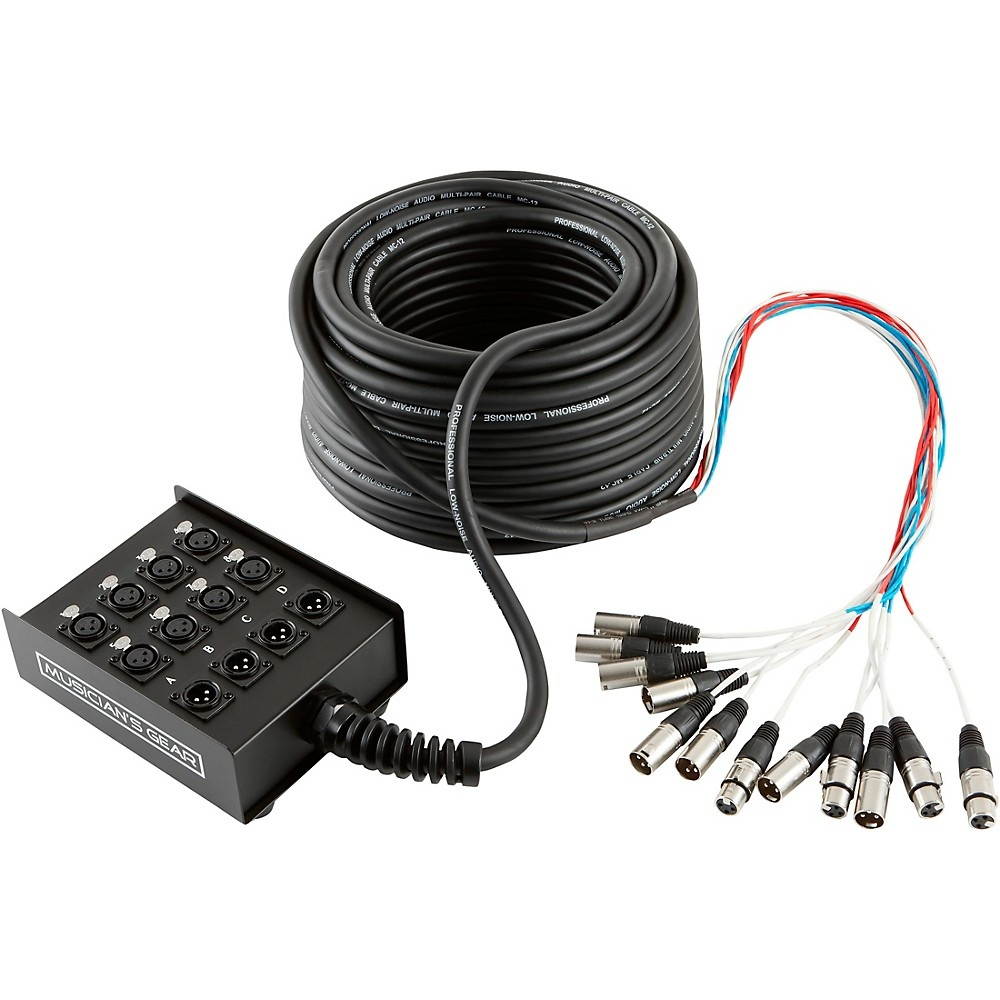 Musician's Gear Stage Snake 8 x 4 in. 100 ft.