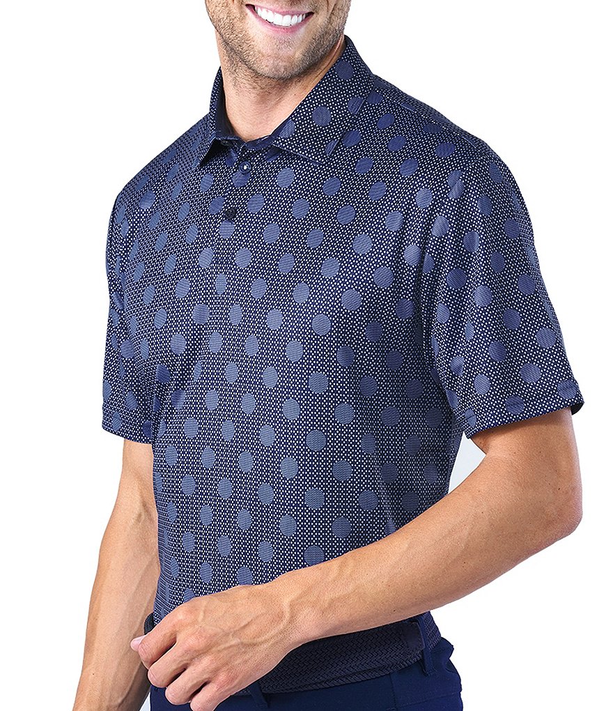 BLACK CLOVER Lucky Fit Short-Sleeve Big Dot Dri-Balance&trade; Polo
