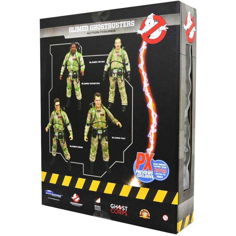 Diamond Select Ghostbusters 1984 Exclusive Slimed Action Figure 4 Pack