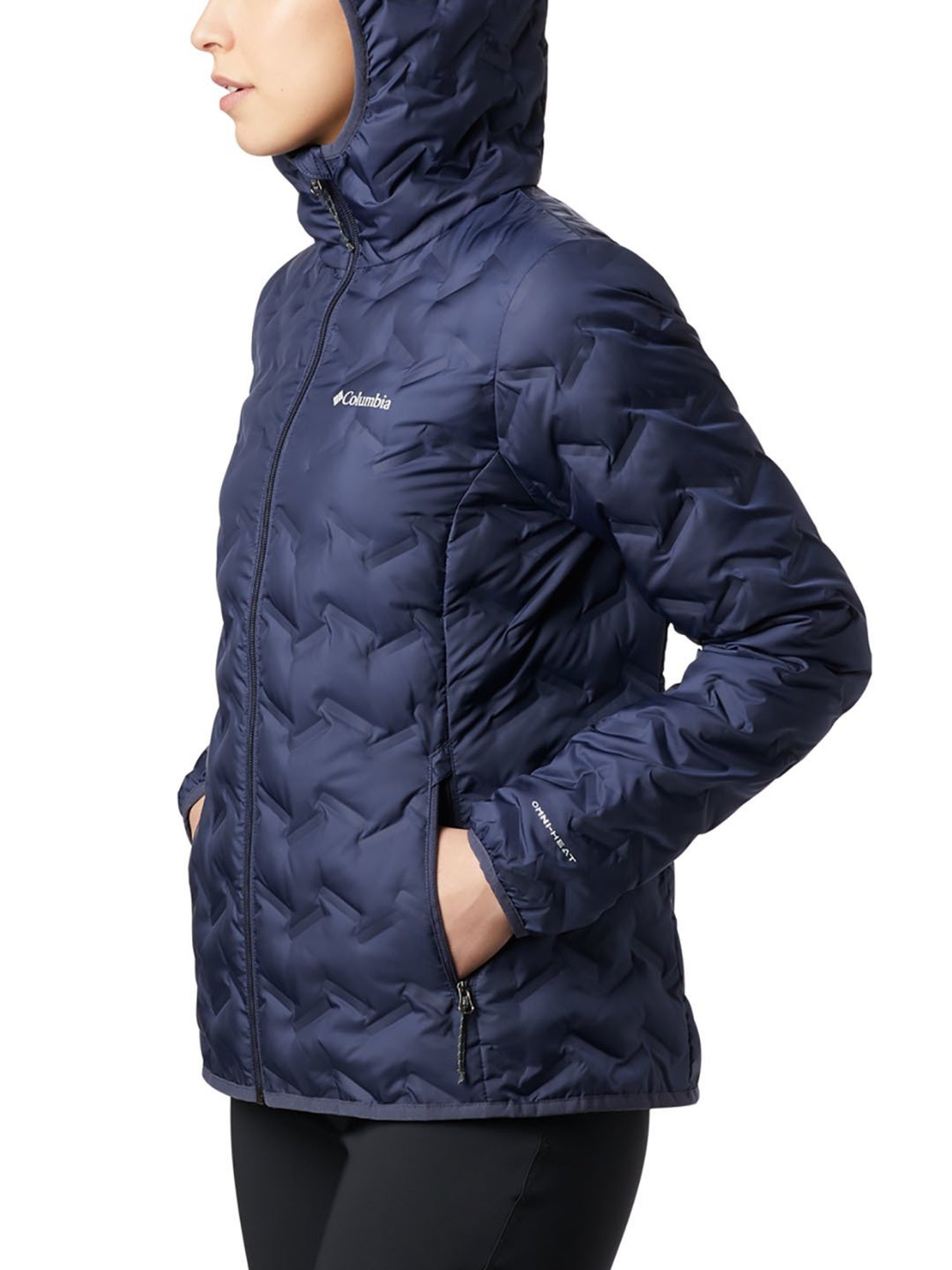 Columbia Navy Full Sleeve Delta Ridge Down Puffer Jacket