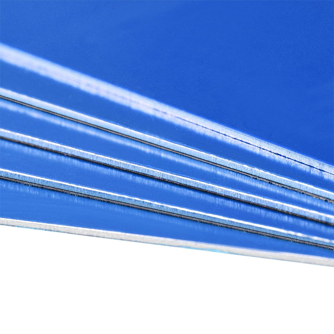 Blank Metal Business Card 88x53x0.6mm Anodized Aluminum Plate for DIY Laser Printing Engraving Blue 15 Pcs