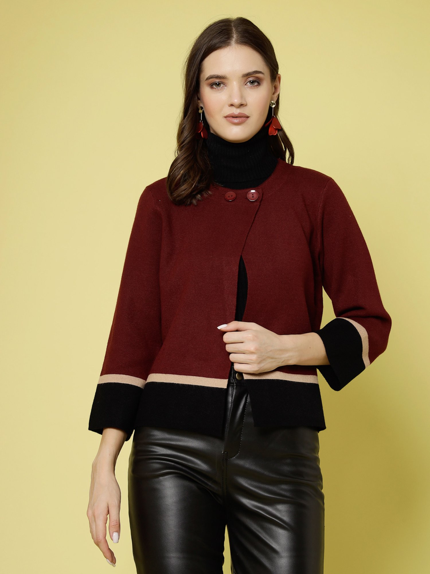 Mafadeny Maroon Shrug