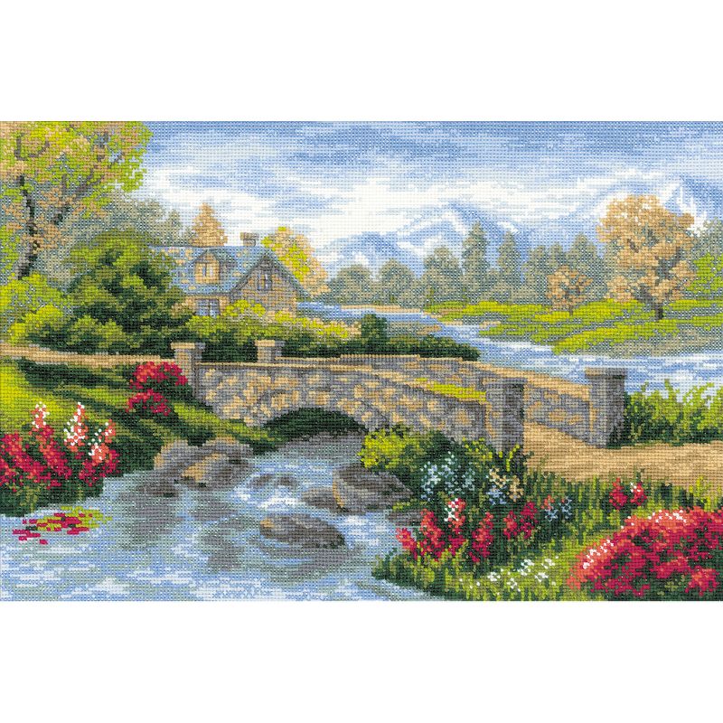 RIOLIS Counted Cross Stitch Kit 15"X10.25"-Summer View (14 Count)