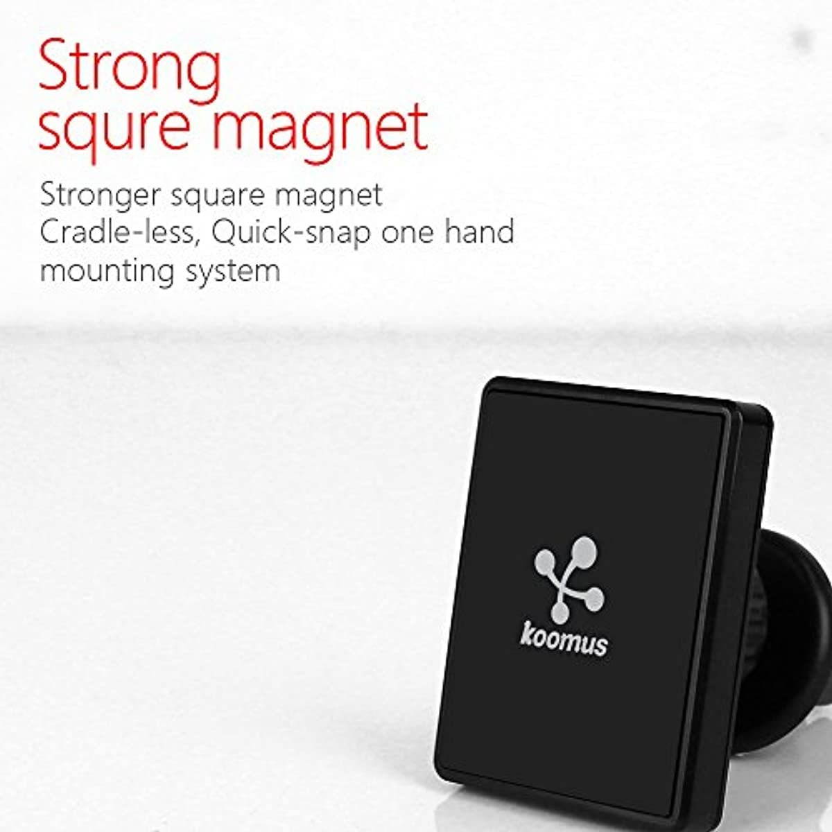 Koomus Magnetos Universal Air Vent Magnetic Cradle-Less Smartphone Car Mount Holder