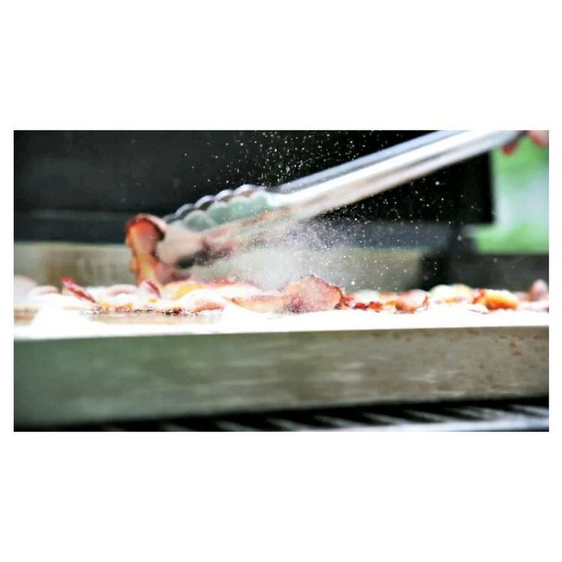 Sizzle - Q Stainless Steel Universal Barbecue Griddle - Stainless Steel - Little Griddle