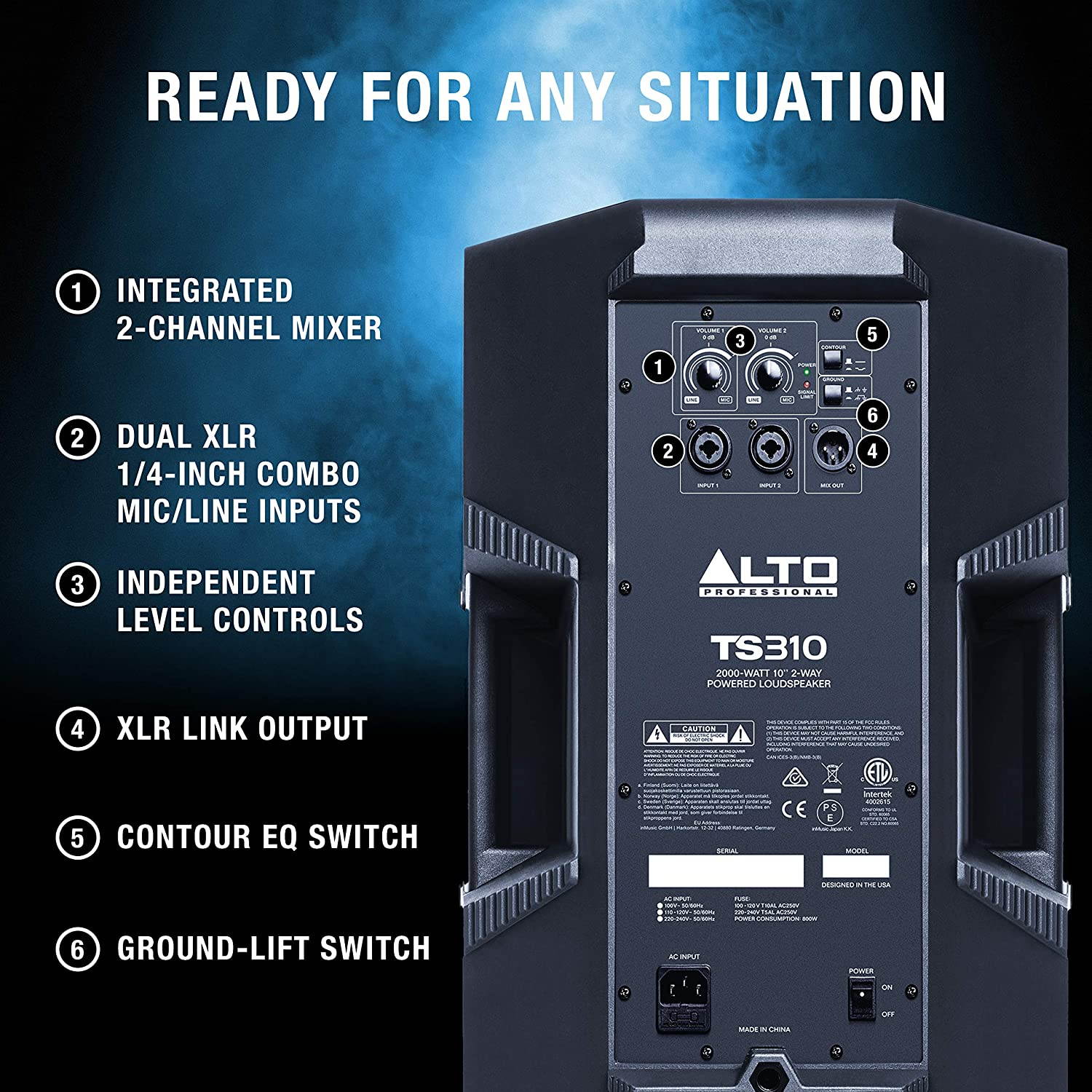 Alto TS310 10" 2-Way Powered Loudspeaker