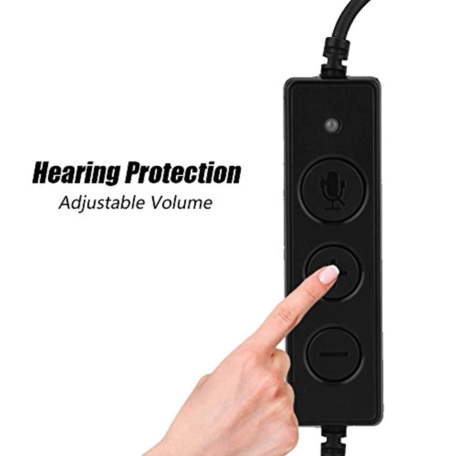 Call Center USB Wired Headset Computer Headset Light Weight Noise Cancelling Headset with Microphone (Zerone8hbwcngvz7)