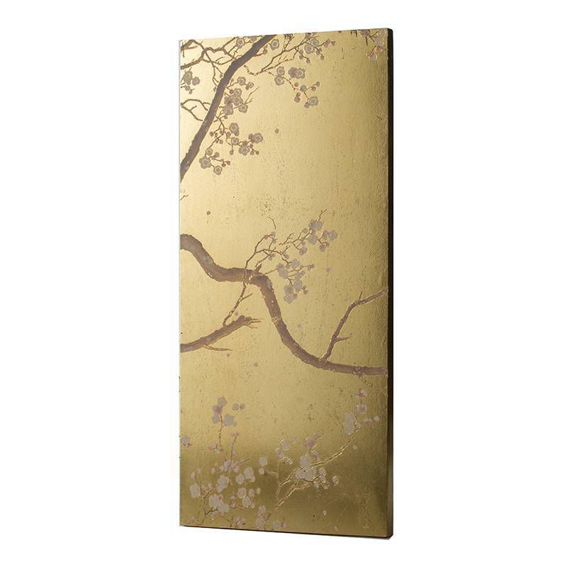 Set of 2 Cherry Blossom Panel Wall Arts Rose Gold - A&B Home