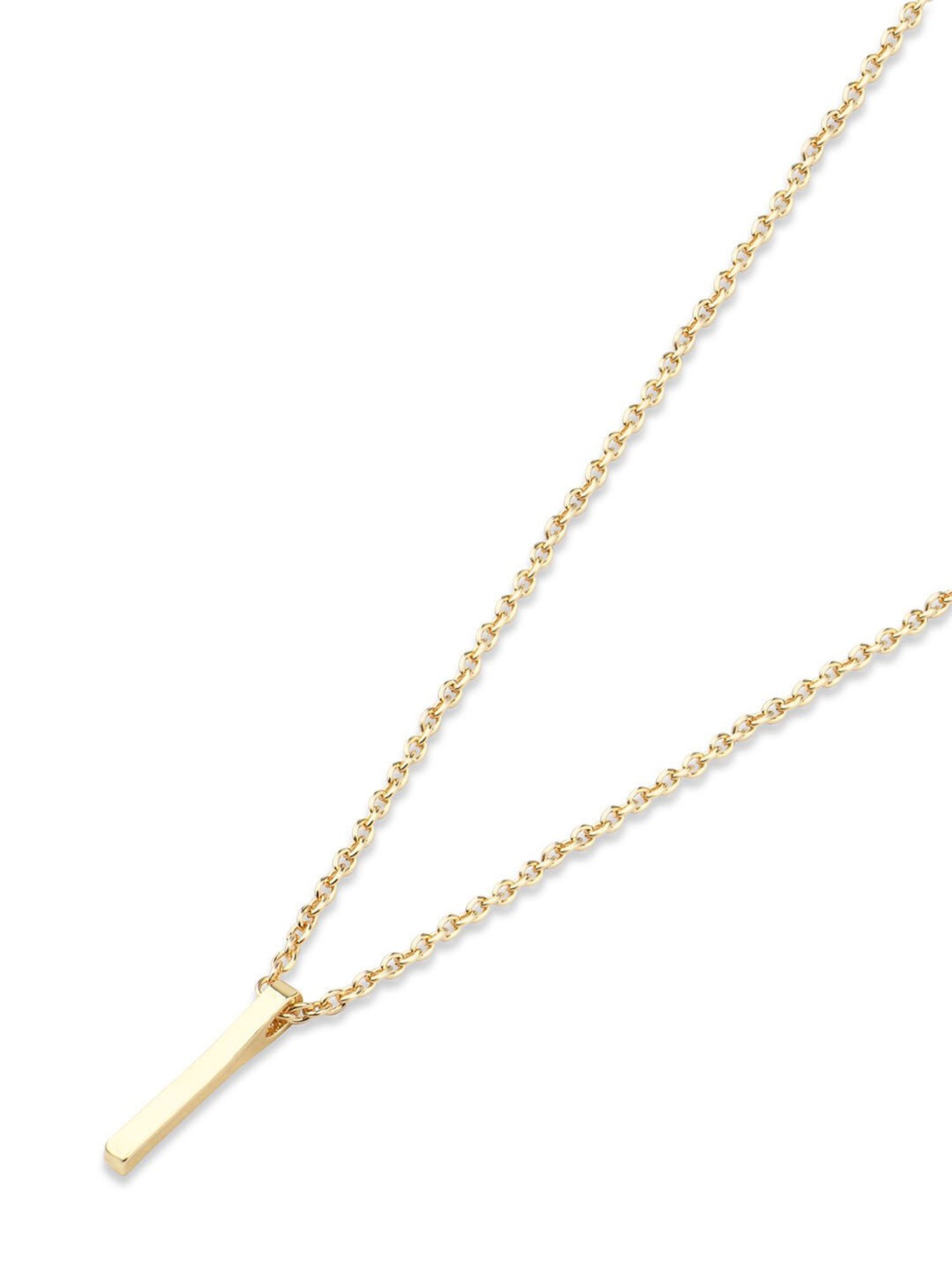The Bro Code Gold-Plated Bar Pendant Necklace for Men