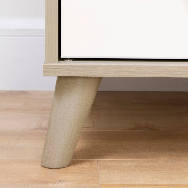 Yodi Changing Table with Drawers - Soft Elm and Pure White - South Shore