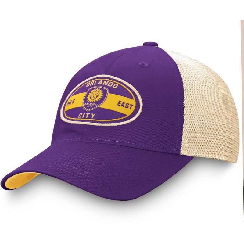 MLS Orlando City SC Men's Cream Mesh Snapback Hat