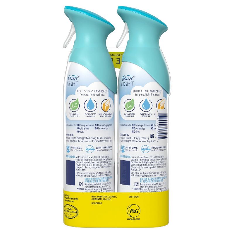 Febreze Light Air Sea Spray Air Freshener - 17.6 fl oz