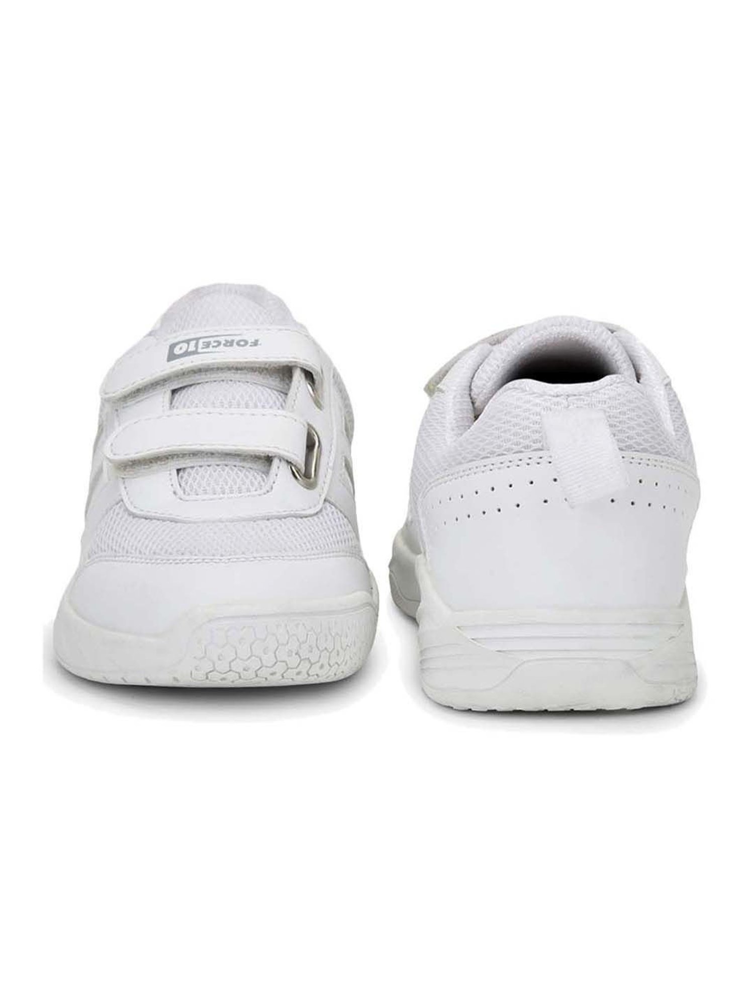 Force 10 By Liberty Kids White Velcro Shoes