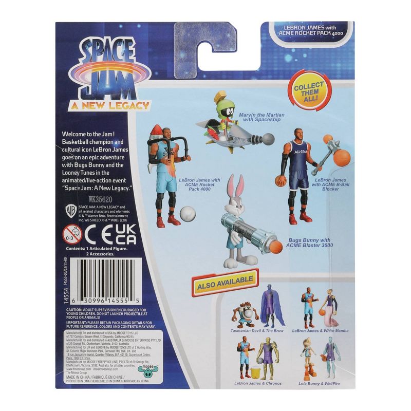 Space Jam: A New Legacy - Bugs Bunny Baller Action Figure with ACME Blaster 3000