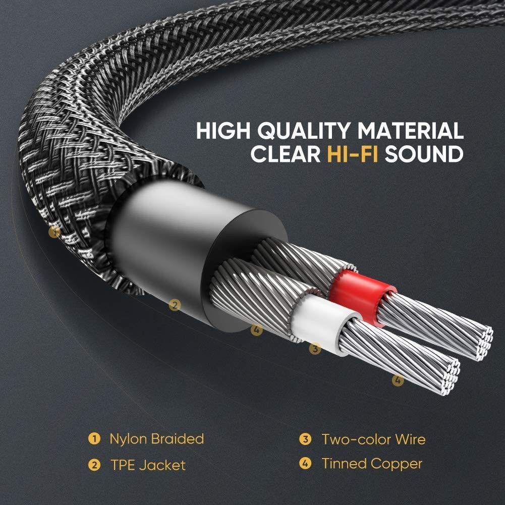 Comprehensive Cable MPS-2PP-10ST 10' Standard Series 3.5mm Stereo Mini Plug to 2 RCA Plugs Audio Cable