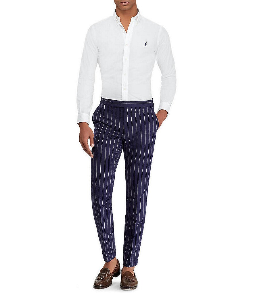 Polo Ralph Lauren Slim-Fit Solid Poplin Stretch Long-Sleeve Woven Shirt