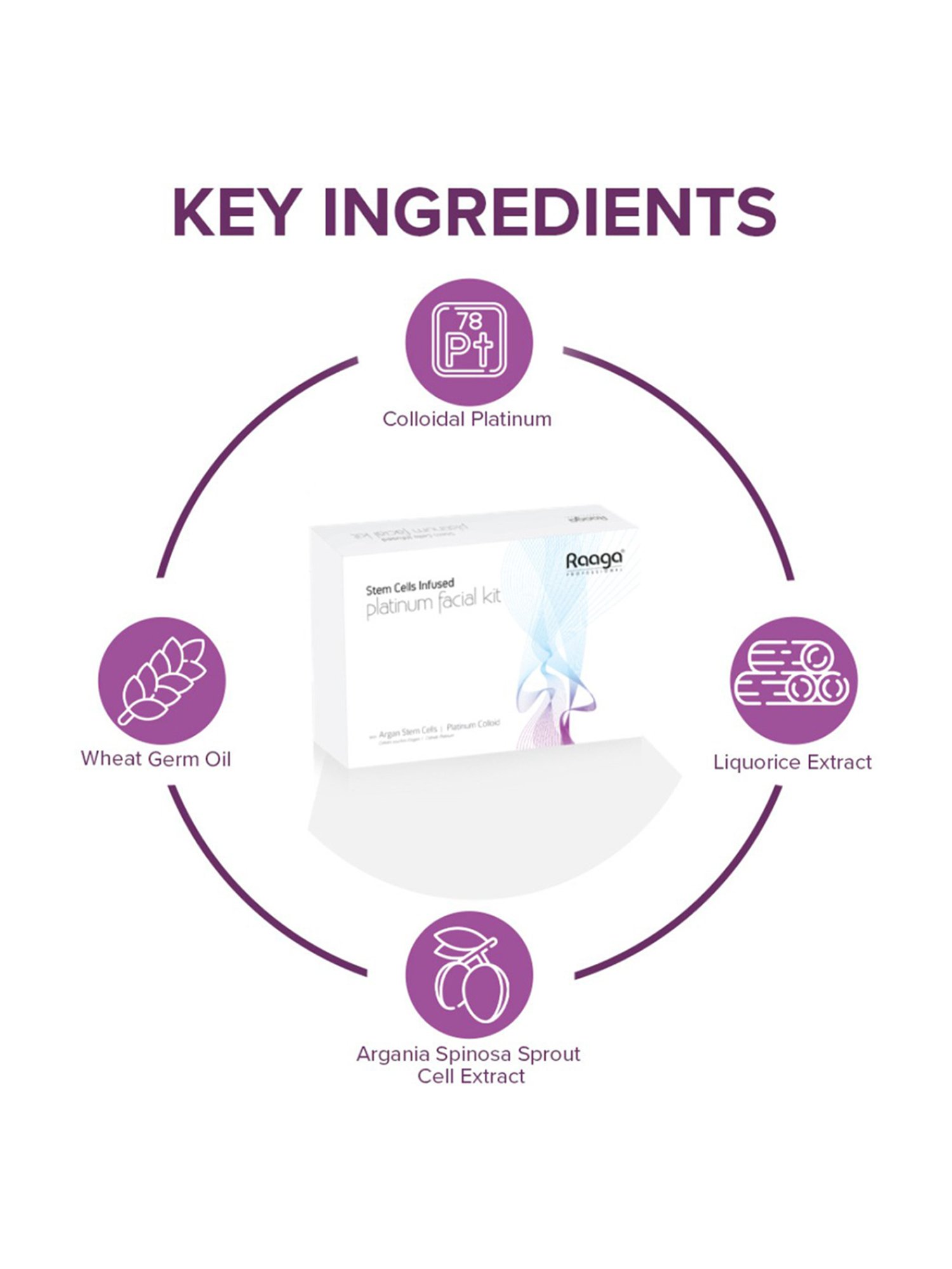 Raaga Professional Stem Cells Infused Platinum Facial Kit