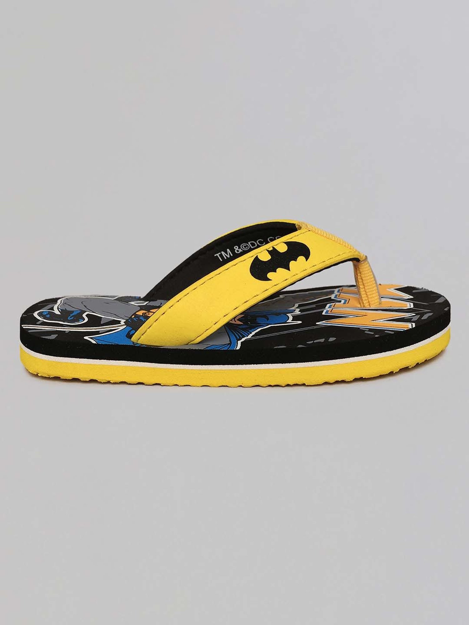 Yellow by Westside Blue & Grey Slingback Slides