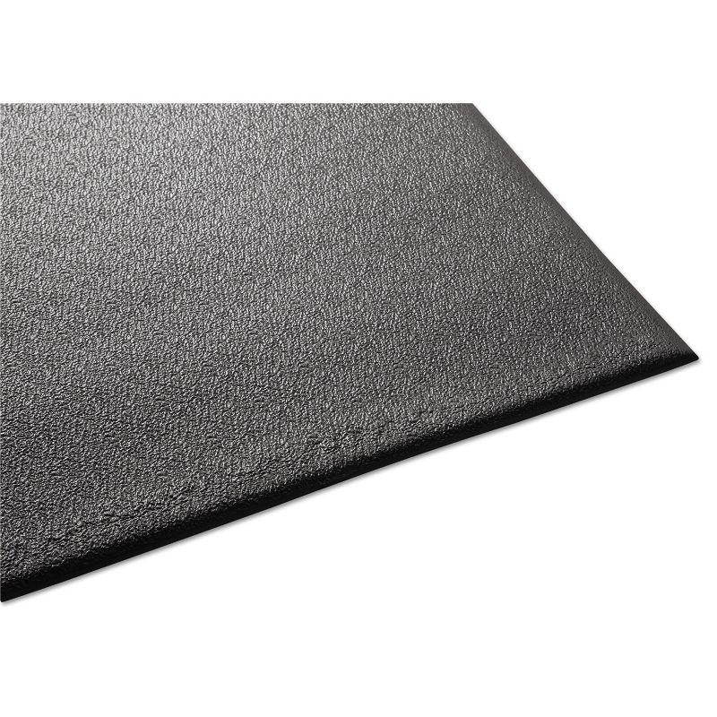3'x5' Rectangle Solid Floor Mat Black - Guardian