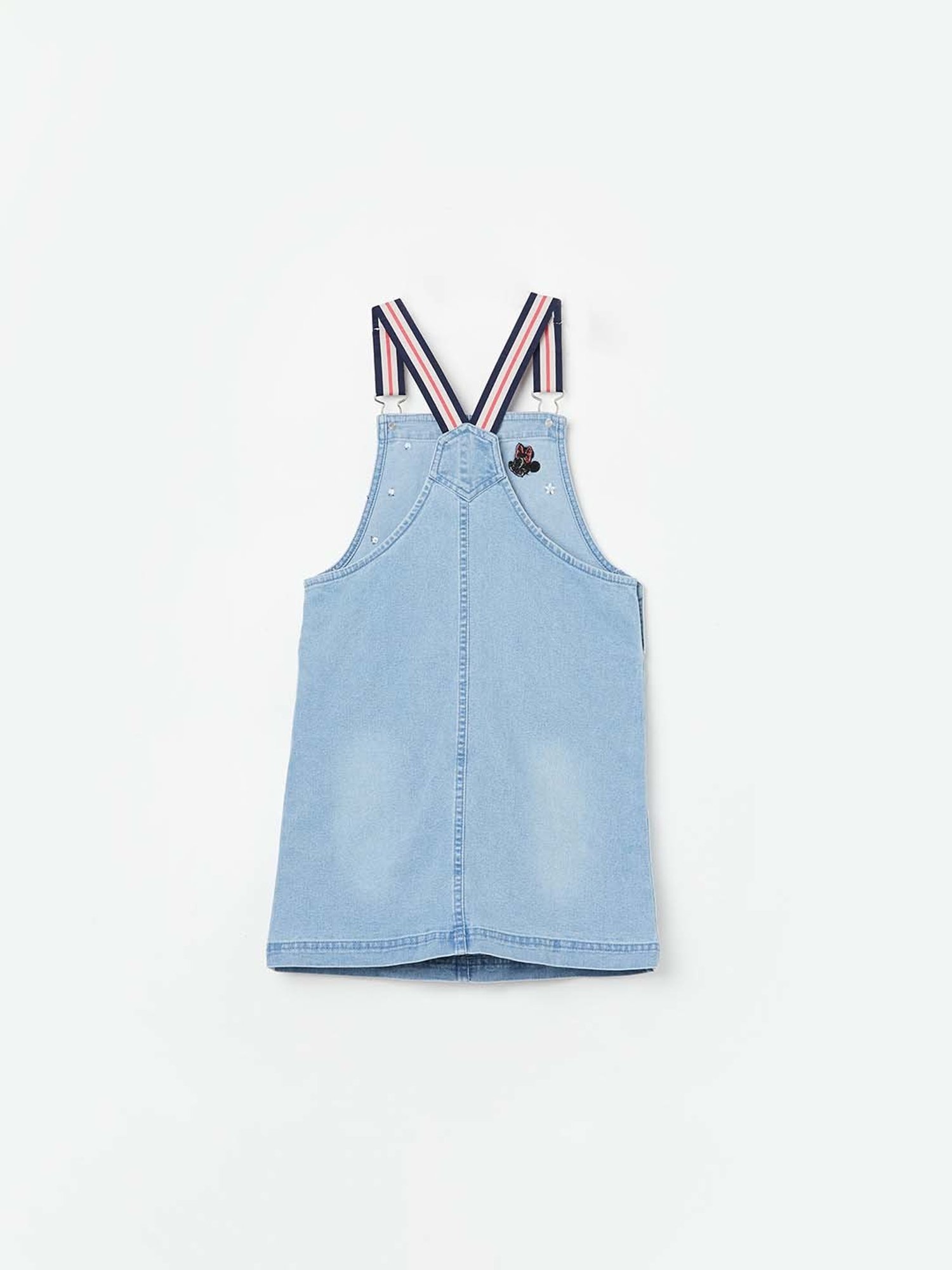 Fame Forever by Lifestyle Kids Blue Cotton Embroidered Dress