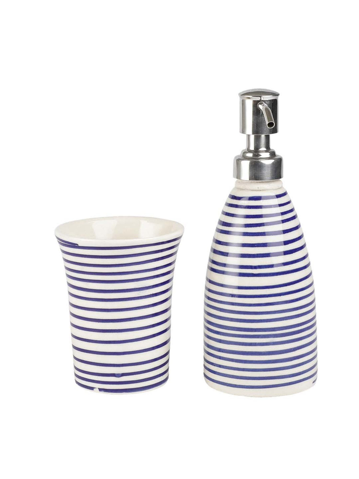 VarEesha Aztec Multicolor Ceramic Bath Accessories - Set of 2