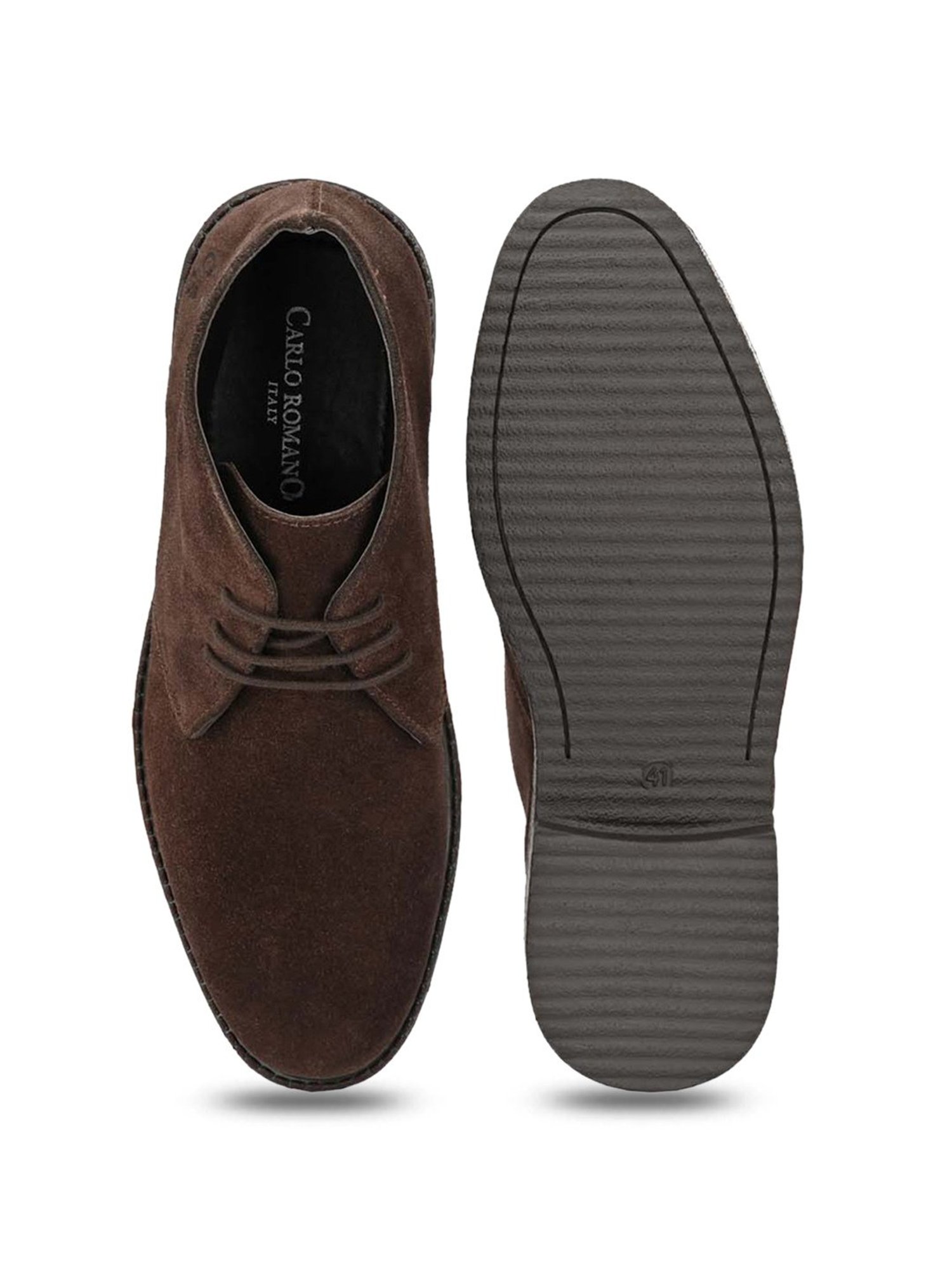 Carlo Romano Men's Brown Chukka Boots