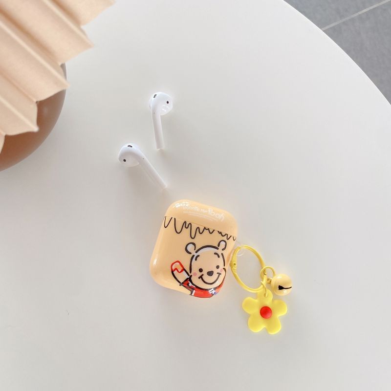 Airpods Case, Soft Case Cover Shockproof Protective Cute Airpod Case Cover Skins Compatible with Apple Airpods 2/1 Charging Case for Kids Girls Teens Women Boys With Keychain Pretty Design