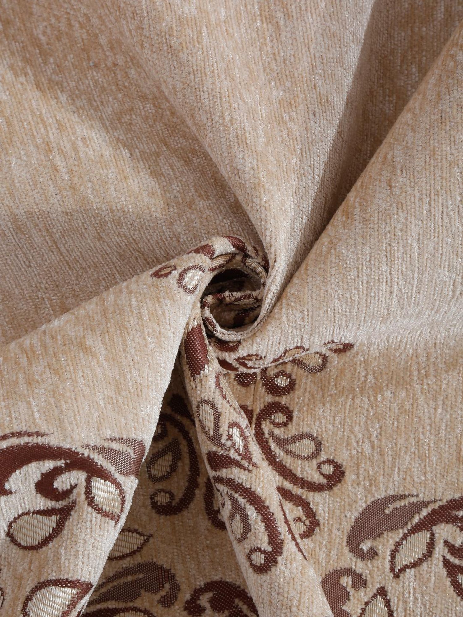 HOSTA HOMES Woven Grey & Brown 5 Seater With Arm Rest Sofa Cover