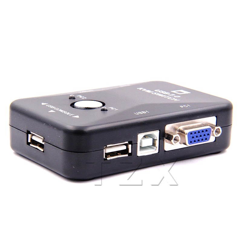 KVM Switch 2 Port VGA SVGA Switch Box  2.0 KVM Mouse Switcher Keyboard 1920*1440 Vga Splitter Box Sharing Switch
