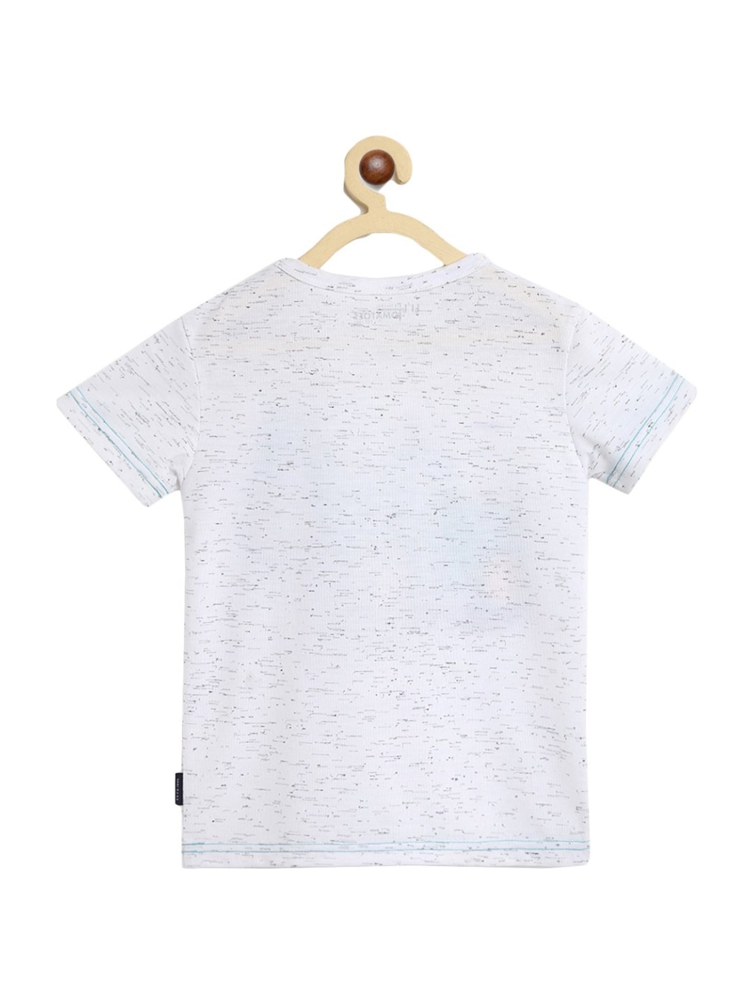 Li'l Tomatoes Kids White Cotton Graphic Print T-Shirt