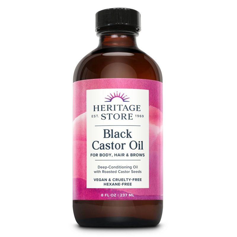 Heritage Store Black Castor Oil - 8 fl oz