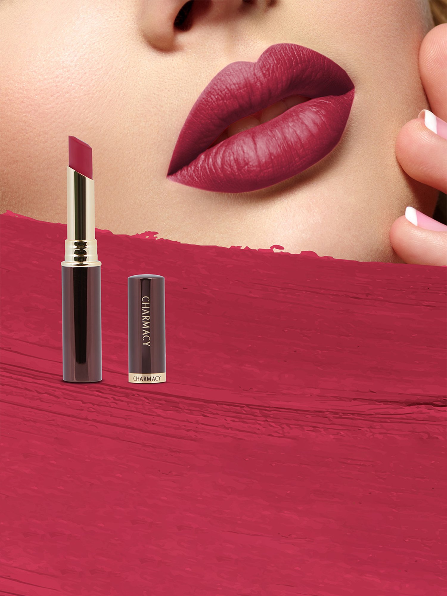 CHARMACY Milano Longstay Matte Lipstick 70 Bloody Mary - 2.8 gm